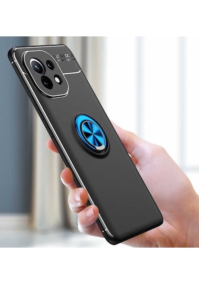 Xiaomi Mi 11 Kılıf Yüzüklü Magnetli Ravel Case