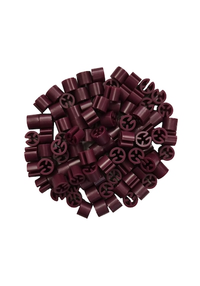 Askı İçin Baskısız Bordo ' Benden Boncuğu 100 Adet Mercan Rengi Bordo