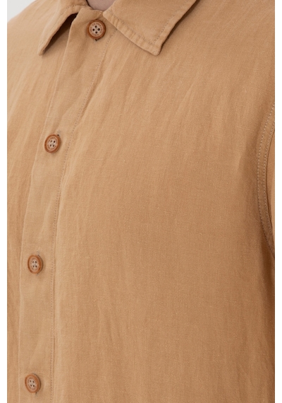 U.s. Polo Assn. Erkek Camel Gömlek Desenli 50299590-vr015 Camel
