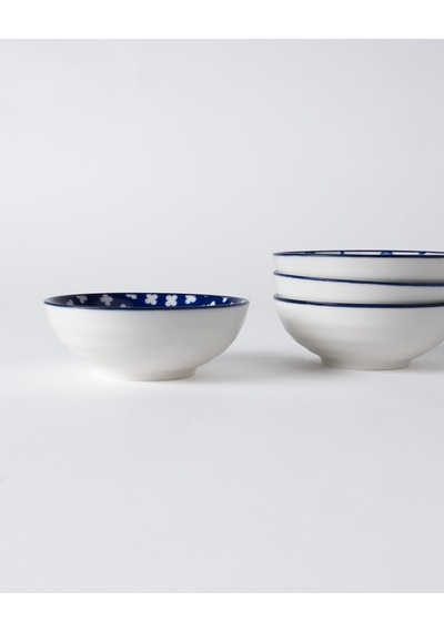 Reve Bleu Seren Kase Seti - Mavi/beyaz - 12 Cm 8684427358672 Çok Renkli