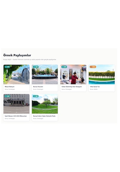 Panoram - Mekanlarınızı 360 Olarak Dünyaya Açın