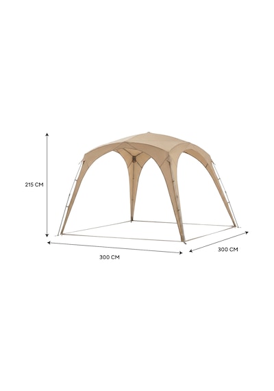 Tawa Instant Pavilion Gazebo 300x300x215cm Bej Outlet Tente