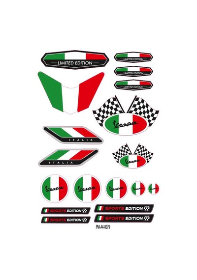 Vespa Agv Ekipman Kask Motorsiklet Sticker Seti 02