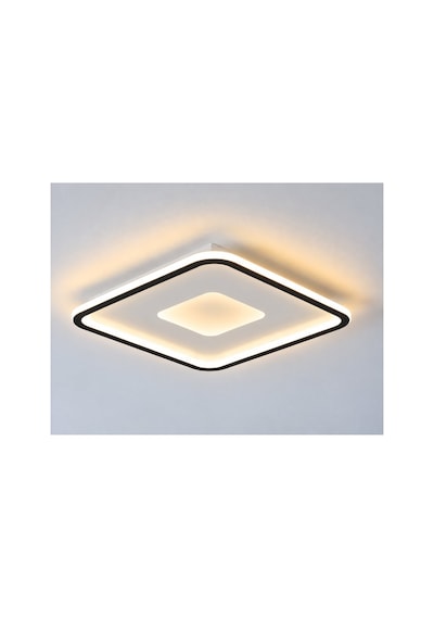 Siyah 40x40cm Kare 6500k Soğuk Beyaz Modern Led Tavan Lambası