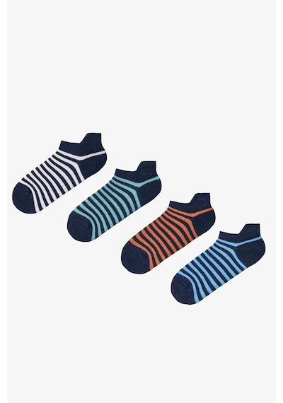 Penti Mavi Erkek Çocuk Royal Stripes 4'lü Tab Patik Çorap