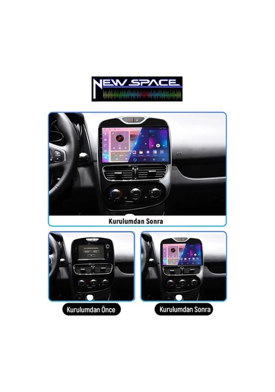 Renault Clio 4 Android 2016-2019 Uyumlu 6gb Ram 128gb Rom Carplay Multimedya