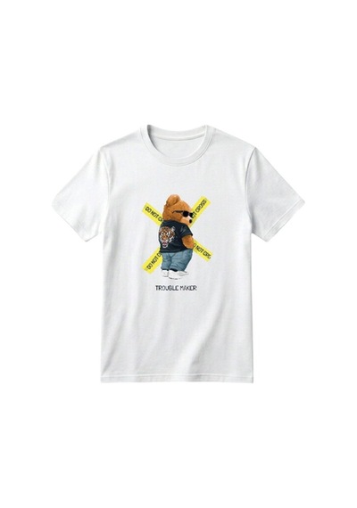 Erdem Kıds Unisex Kız Erkek Çocuk Baskılı Bisiklet Yaka Kısa Kollu Pamuklu Günlük T-shirt Trouble Maker Bear Beyaz Trouble Maker Bear Beyaz Erdem Kıds Unisex Kız Erkek Çocuk Baskılı Bisiklet Yaka Kısa Kollu Pamuklu Günlük T-shirt Trouble Maker Bear Beyaz Trouble Maker Bear Beyaz