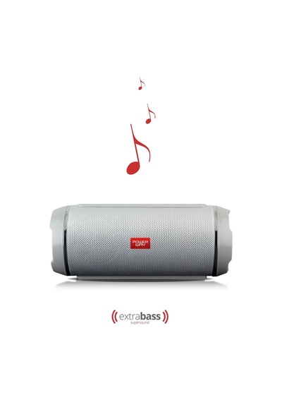 Powerway Wrx05 Sd Kart Aux Usb Kablosuz Fm Radyo Bluetooh Speaker Gumus