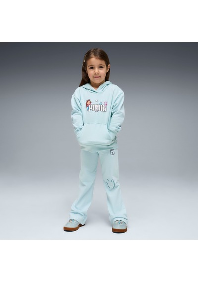 Puma X Gabbys Dollhouse Çocuk Baskılı Geniş Kesim Kapüşonlu Sweatshırt 634928 48 Mavi