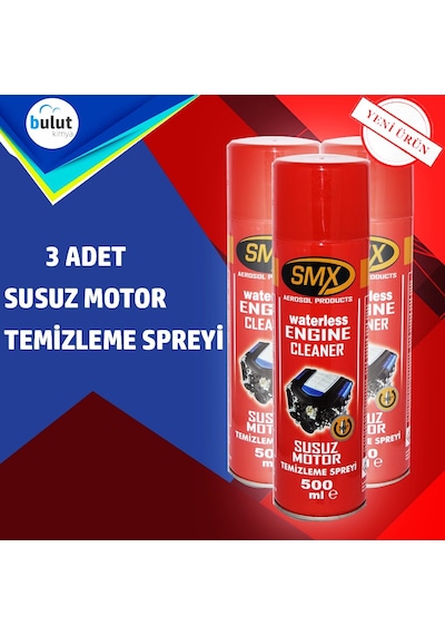Smx Susuz Motor Yıkama Spreyi 3 Lü Set - M.fiber Bez