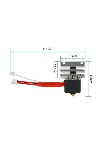 Elegoo Neptune 4-4 Pro Uyumlu Full Hotend Seti Soğutucu Gövde Dahil