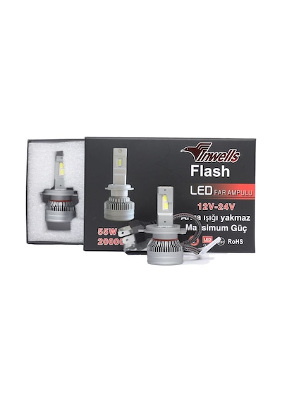 Yeni Flash Csp Led Xenon Zenon H4 20,000 Lümen Arıza Işığı Yakmaz 12-24 V Uyumlu