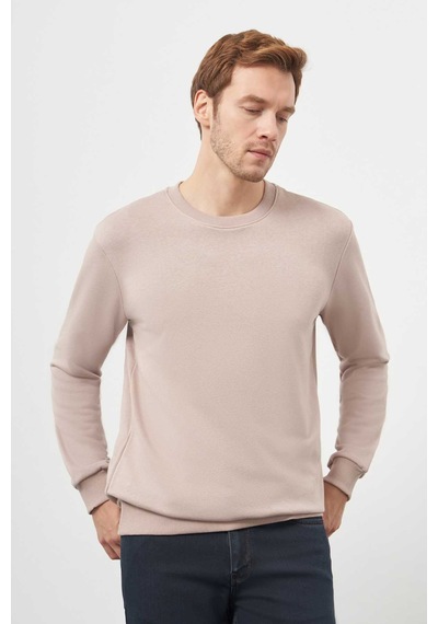 Morven Erkek Taş Basic Bisiklet Yaka Sweat-shirt 25ks063005870 Taş Taş