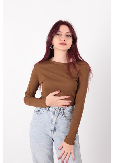 Busem W0010820 Kadın Bluz Kahve