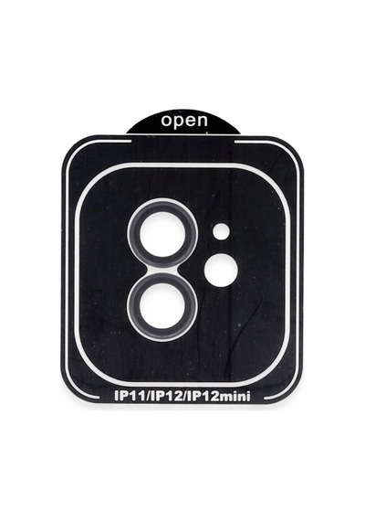 iPhone Uyumlu 11 Pvd Metal Kamera Lens - Siyah Diğer