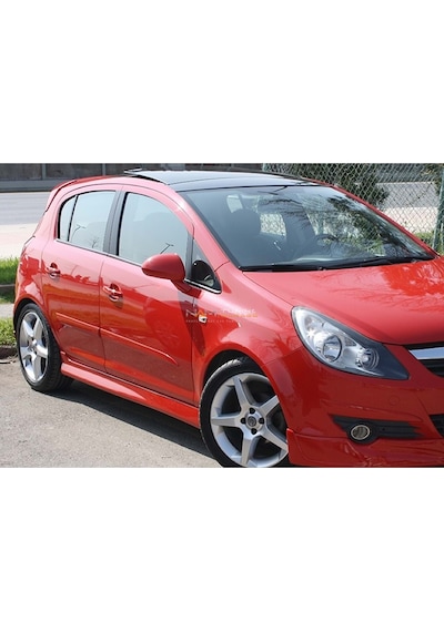 Opel Corsa D Opc Line Marşpiyel Yan Ek Boyasız Plastik 2006-2014