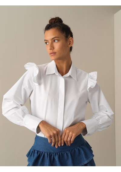 Xint Ekru Regular Fit Pamuk Gömlek 750969 Beyaz