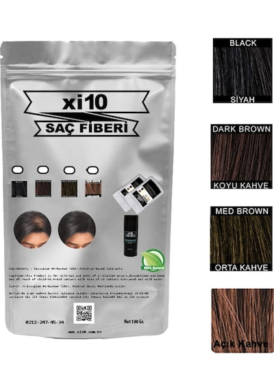 Xi10 100 Gr Saç Tozu 4 Renk A Kalite Toppik Benz.