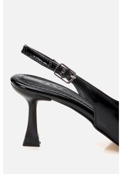 Yaya Kadın Siyah Ayarlanabilir Tokalı Stiletto