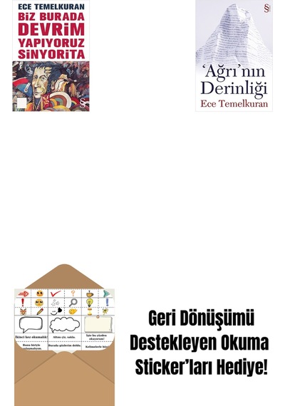 Biz Burada Devrim Yapıyoruz Sinyorita Cep Boy + 'ağrı'nın Derinliği + Okuma Sticker'ları