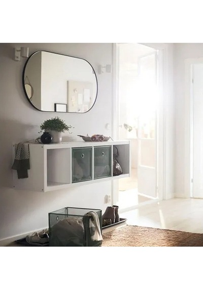 Ikea Kallax Açık Raf Ünitesi, Beyaz 42x147 Cm Beyaz