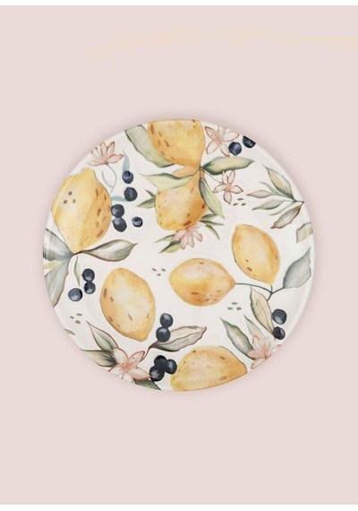 The Mia Limoncello Servis Tabağı 6lı Set 26 Cm Lmn013 Renkli
