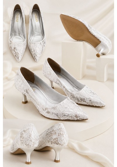 Dabab Shoes Leyla Kadın Gümüş Sivri Burun Dantel Desenli 5 Cm İnce Topuklu Stiletto Ayakkabı Dabab Shoes Leyla Kadın Gümüş Sivri Burun Dantel Desenli 5 Cm İnce Topuklu Stiletto Ayakkabı