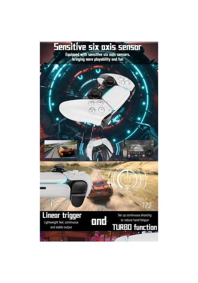 P4 Plus Bluetooth Titreşimli Ps4/ps5 Uyumlu Pc Telefon Joystick Kablosuz Oyun Kolu Çok Renkli