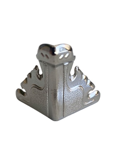 Kelebek Düz 2.5cm Metal Ayak Çeyiz Ve Hediye Kutusu Mobilya Ayağı 2.5cm Gümüş 4 Adet Gümüş