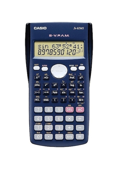 Casio FX-82MS Fonksiyonlu 10+2 Hane Bilimsel Hesap Makinesi