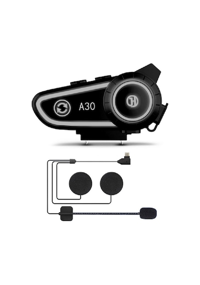 A30 2X Eşleşmeli İntercom Motor Kurye Kask Bluetooth Kulaklık