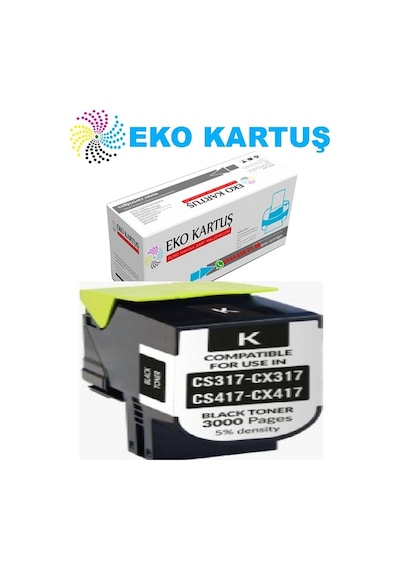 Lexmark Cs317-71b50k0 Siyah Uyumlu, Toner