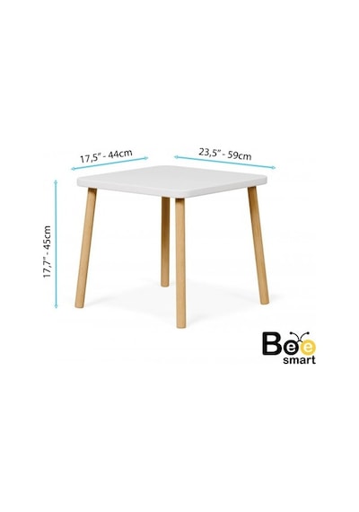 Bee Smart Ms-24-1 Full Beyaz Set 1 Masa 1 Sandalye BEESMART.008 Diğer