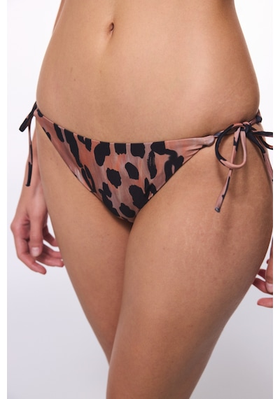 Penti Clove Leopar Desenli Bağlamalı Bikini Altı