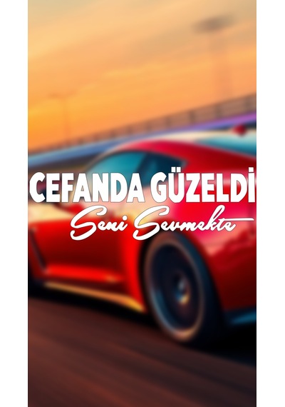 Cefanda Güzeldi Seni Sevmekte 20x6,5 Jdm Yazı Araba-motosiklet Cam Etiket Sticker Beyaz Renk Beyaz