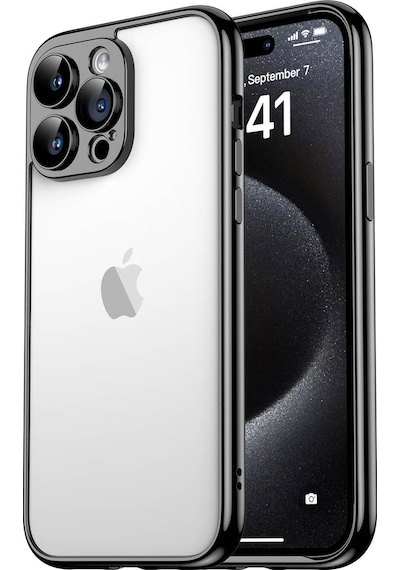 Apple iPhone 15 Pro Max Uyumlu Klfs Kamera Korumalı Bontez Bumper-gümüş Gümüş