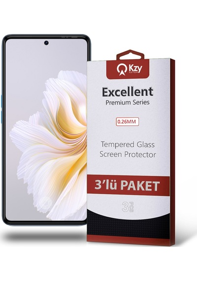 Tecno Camon 20 İle Uyumlu Temperli Ekran Koruyucu Kırılmaz Cam Ekonomik 3'lü Paket