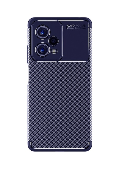 Xiaomi Redmi Note 12 5g Kılıf Karbon Görünümlü Silikon Kamera Korumalı Üstün Koruma Celikaksesuar Siyah