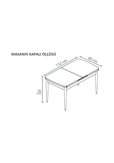 Monera Beyaz 80 x 132 Açılabilen MDF Masa Metal Ayaklı Mutfak Masası Takımı 4 Siyah Sandalye Monera Beyaz 80 x 132 Açılabilen MDF Masa Metal Ayaklı Mutfak Masası Takımı 4 Siyah Sandalye