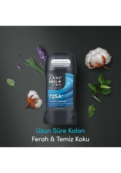 72 Saat Koruma Sağlayan Erkek Stick Deodorant, Temiz Ve Ferah Hissettirir