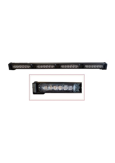 Demmon 10v-30v Led Bar Off-road Sarı Çakarlı 17 Fonksiyonlu Çakar Tepe Lamba 60 Cm