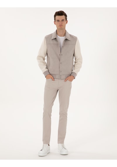 Pierre Cardin Erkek Taş Deri Mont-kaban 50318155-570 Taş