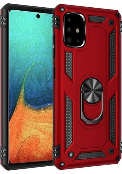 Samsung Uyumlu Galaxy A71 Kılıf Zore Vega Kapak Kırmızı