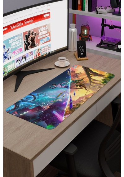 Split Fiction Kaymaz Dikişli Kauçuk Oyuncu Mousepad V1 - 70x30 Xl Gaming Mouse Pad Fare Altlığı