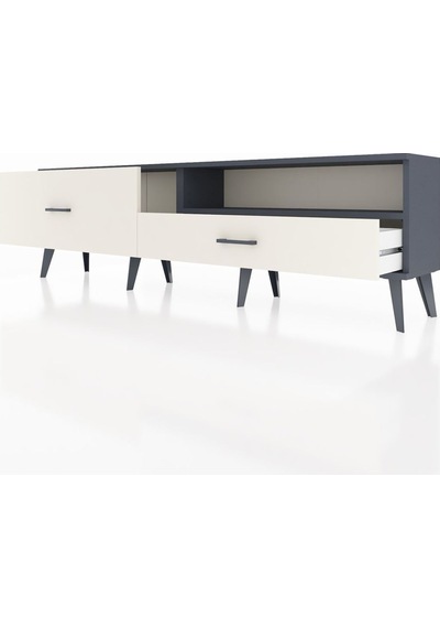 Arges Tv Ünitesi Tek Raflı 2 Çekmeceli 176x30x51 Antrasit-antrasit/aytaşı Antrasıt/aytası Arges Tv Ünitesi Tek Raflı 2 Çekmeceli 176x30x51 Antrasit-antrasit/aytaşı Antrasıt/aytası