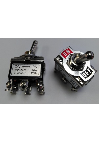 Power Toggle Anahtar 6 Bac On On 15 Amp