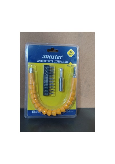 12 Parça 30 Cm Akrobat Kıvrılabilir Eğilebilir Bits Uç Vidalama Vida Sıkma Sökme Torx Yıldız Düz Uç