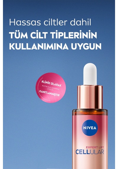 Nivea Doğal Retinol Alternatifi Bakuchiol Cilt Bakım Serumu Cellular Expert Lift 30 Ml