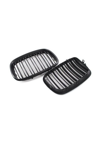 Bmw X6 Serisi E71 Çift Çizgi Böbrek 2008 2014 Parlak Siyah İthal