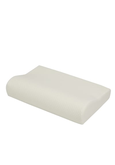 Simple The Pillow 57 Cm Boyun Yastığı Ortopedik Yastık Düzleşme Ve Boyun İçin Destekli Yastık Beyaz